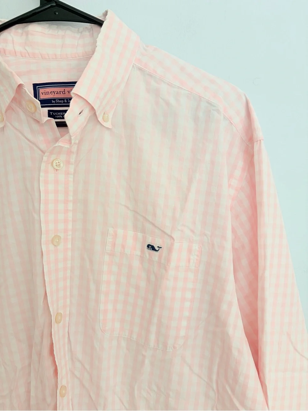 Vineyard Vines Sherpa Vest and Gingham Tucker Shirt